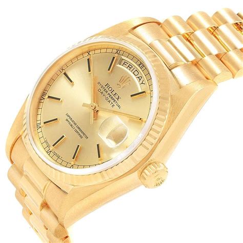 18 carat gold rolex day date|18 karat gold rolex watch.